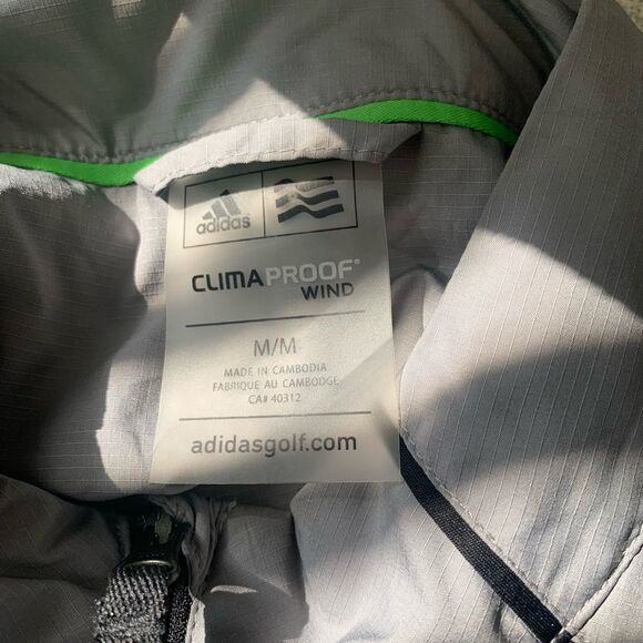 Men's adidas golf Gray Sleeveless windbreaker Jacket - Picture 6 of 8